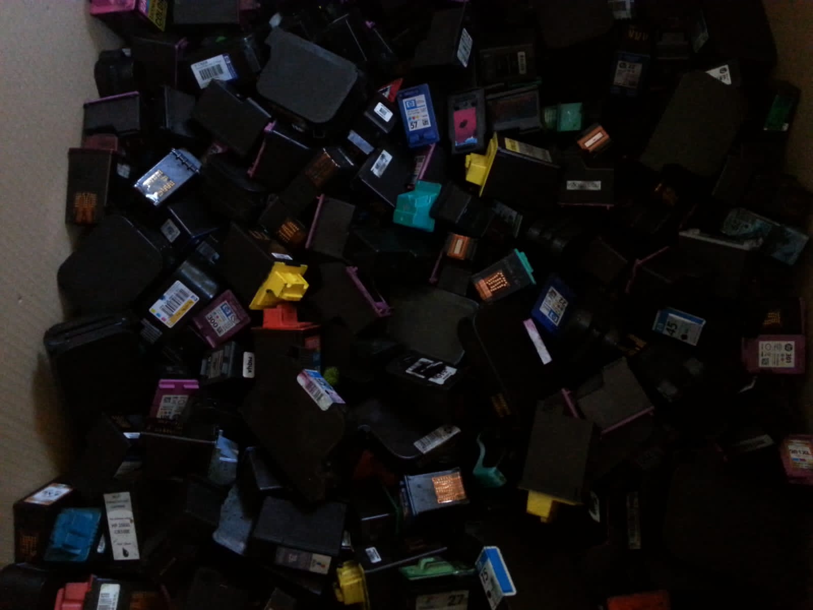 Used and Empty Inkjet and Toner Cartridges